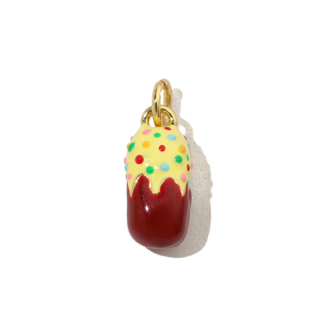 Ice Cream Candy Pendant | Enamel Mushroom Drop Charm