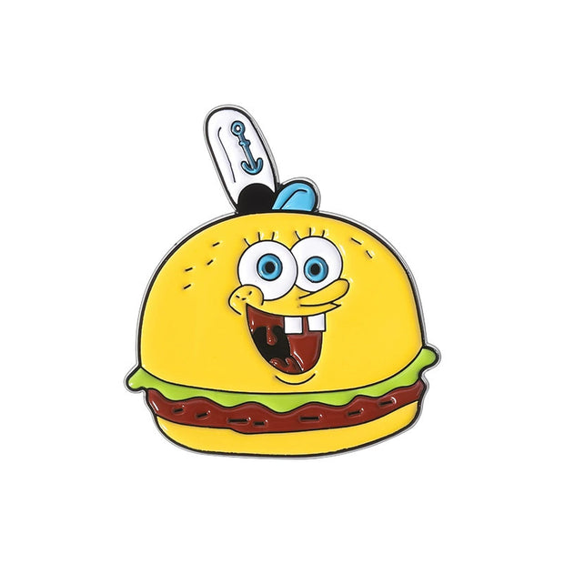 Cute Anime SpongeBob Brooch JJQQHXZ631