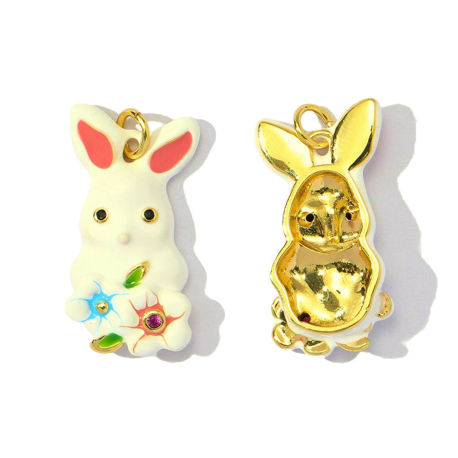 Cat Parrot Pendant | Cute & Cuddly Enamel Animal Love Charm