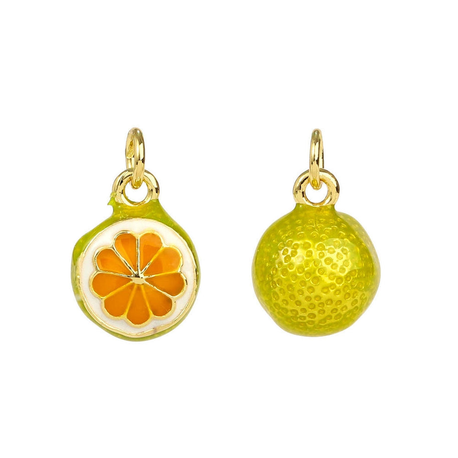 3D Apple Coffee Pendant | Enamel Fruit Kebab Charm