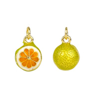 3D Apple Coffee Pendant | Enamel Fruit Kebab Charm
