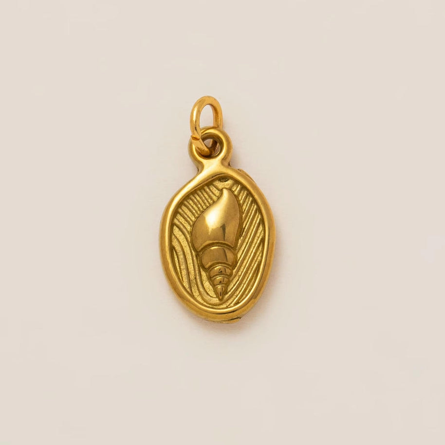 DIY Sea Creatures Pendant Steel 18K Gold Plated Women