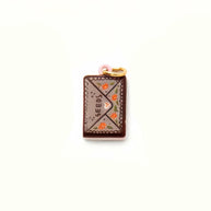 Colorful Pumpkin Bird Enamel Pendant 18K Gold Plated Women