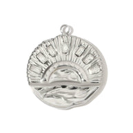 Squirrel Love Pendant | Zircon Four Leaf Clover Charm