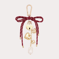 Multi Heart Charm Bow Bagpack Keychain JJXNK250803U