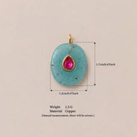 Glass Zircon DIY Pendants Dopamine Colorful Birthstone Charm