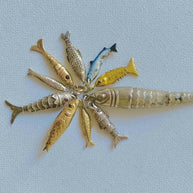 Fashion Simple Ocean Beach Pendant Steel 18K Gold Plated