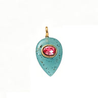 Glass Zircon DIY Pendants Dopamine Colorful Birthstone Charm