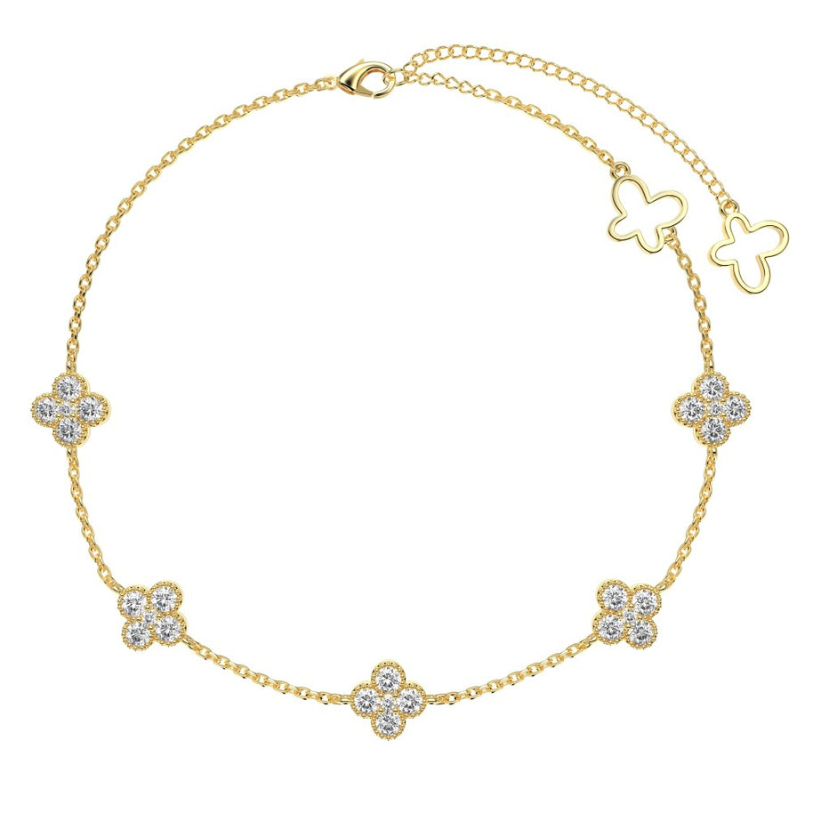 CZ Four-leaf clover Bracelet JDY160006