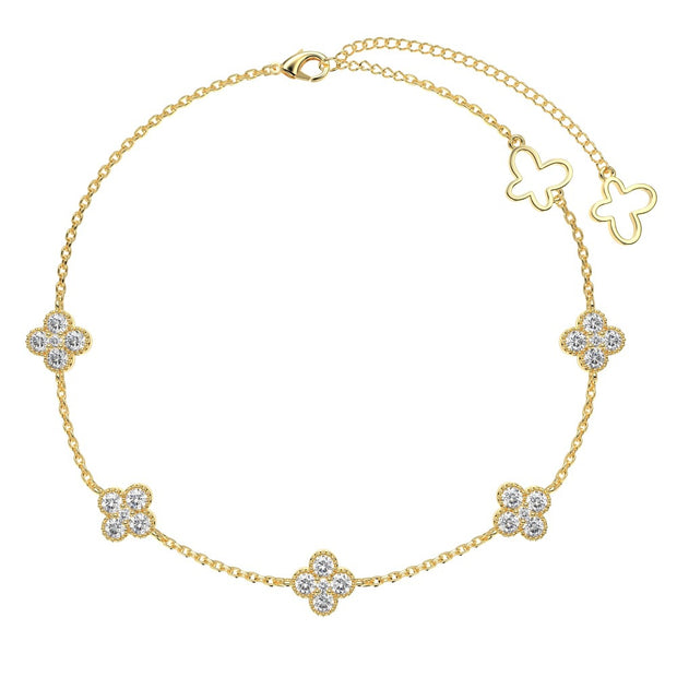 CZ Four-leaf clover Bracelet JDY160006