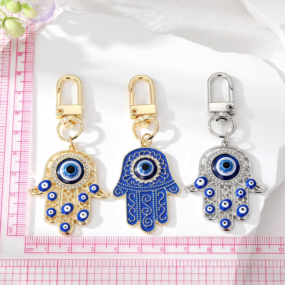 Hamsa Keychain | Evil Eye Pendant | Turkish Charm