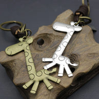 Custom Deer Key Fob | Braided Leather Vintage Keychain