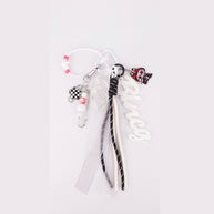 Sport Labubu Keychain | Miu-Style Lovely Pink Woven Rope Tag