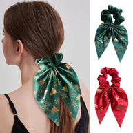 Bow Scrunchies for Christmas | Hair Ties for Women & Girls