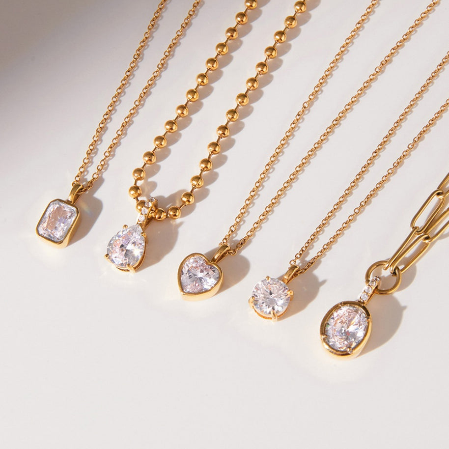 Zircon Necklace | Hypoallergenic Stainless | Luxury Choker