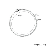 Dainty Paperclip Bracelet