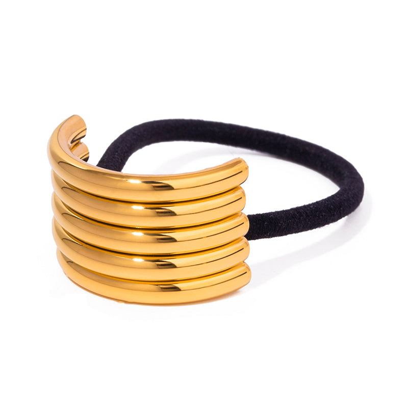 Metal Hair Rope High End Ponytail Holder JXHW2407020