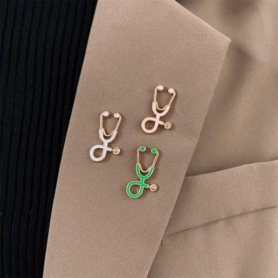 Colorful Cartoon Stethoscope Brooch JMYQ2022004