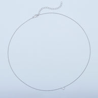 Sterling Silver Bezel Necklace