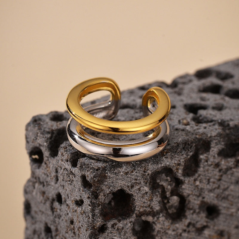 Two Tone Earring Cuff JAN5012