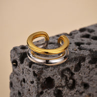 Two Tone Earring Cuff JAN5012