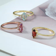 Sky Blue Topaz Marquise Ring