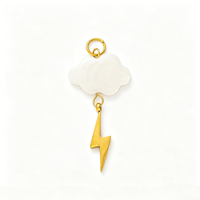 Cloud Geometric Shoe Jewel 18K Gold Steel JX26041255GK