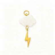 Cloud Geometric Shoe Jewel 18K Gold Steel JX26041255GK