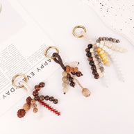 Bodhi Seed Keychain | Handcrafted Charm for Positive Energy