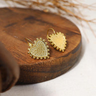 Textured Heart Earring JSE23072711
