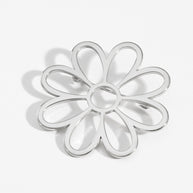 Oversized Floral Brooch | Stainless Steel Statement Pin