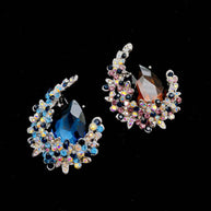 Moonstone Brooch | Crystal Gem Pin | Vintage Luxury JXBS424