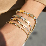 Tennis Bracelet | Zircon Luxury | Stainless Steel Women's