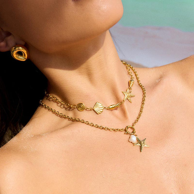 Starfish Charm Necklace