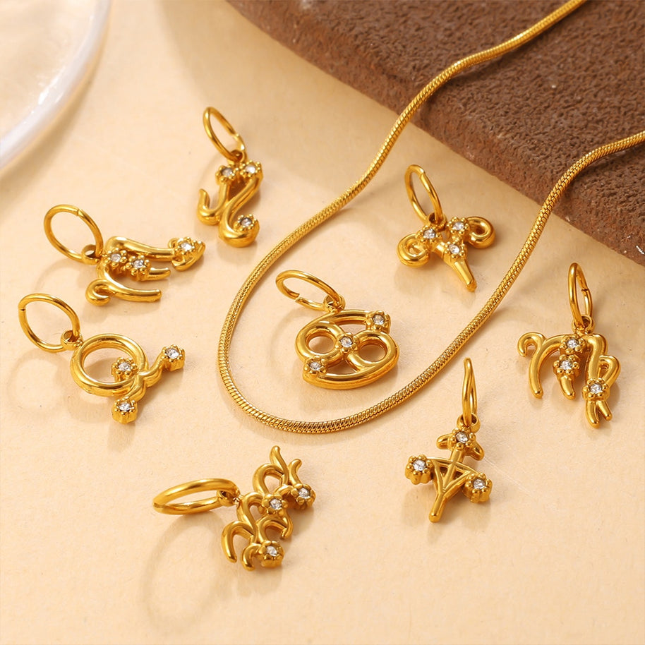 Premium Versatile Zodiac Charm  Individuality Pendant