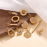 Premium Gold Plated Pendant Necklace Earring Jewelry Charm