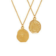 Textured Heart Pendant Necklace