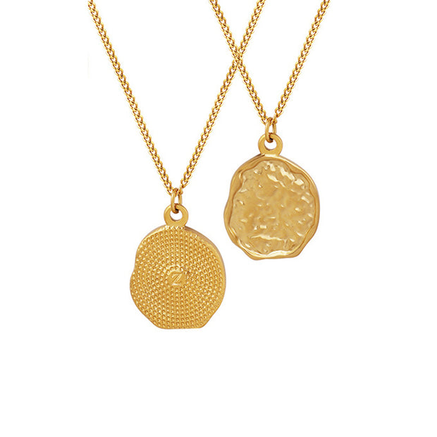 Textured Heart Pendant Necklace