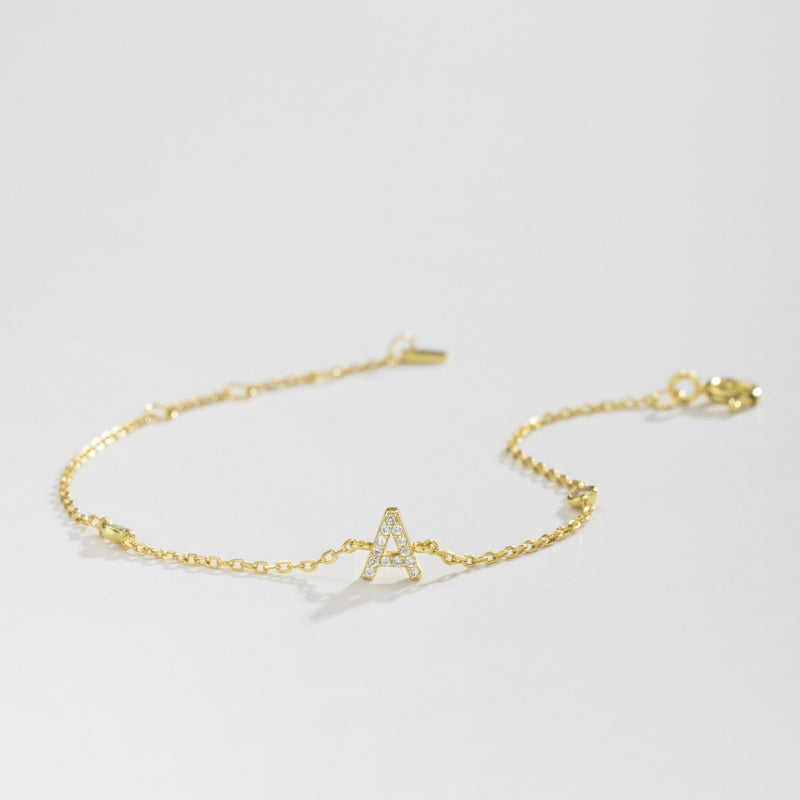 Dainty Initial Bracelet JMS001