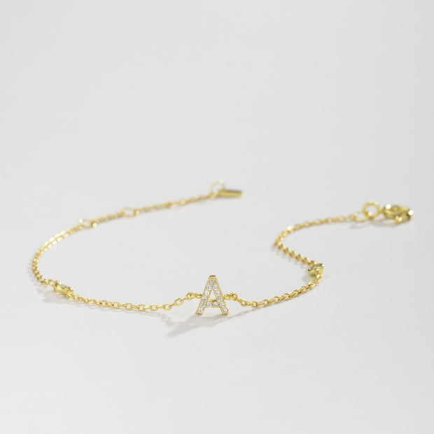 Dainty Initial Bracelet JMS001