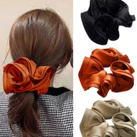 Brown Satin Hair Tie JBLF01