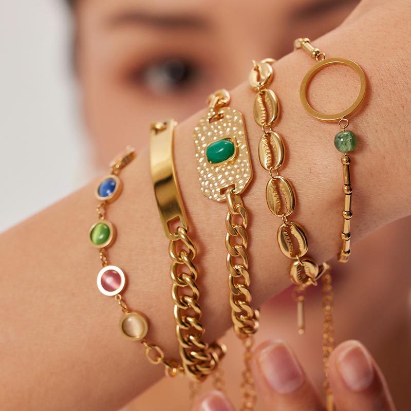 Cat's Eye Chain Bracelet