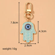 Evil Eye Keychain | Vintage Ethnic Charm | Bag Pendant