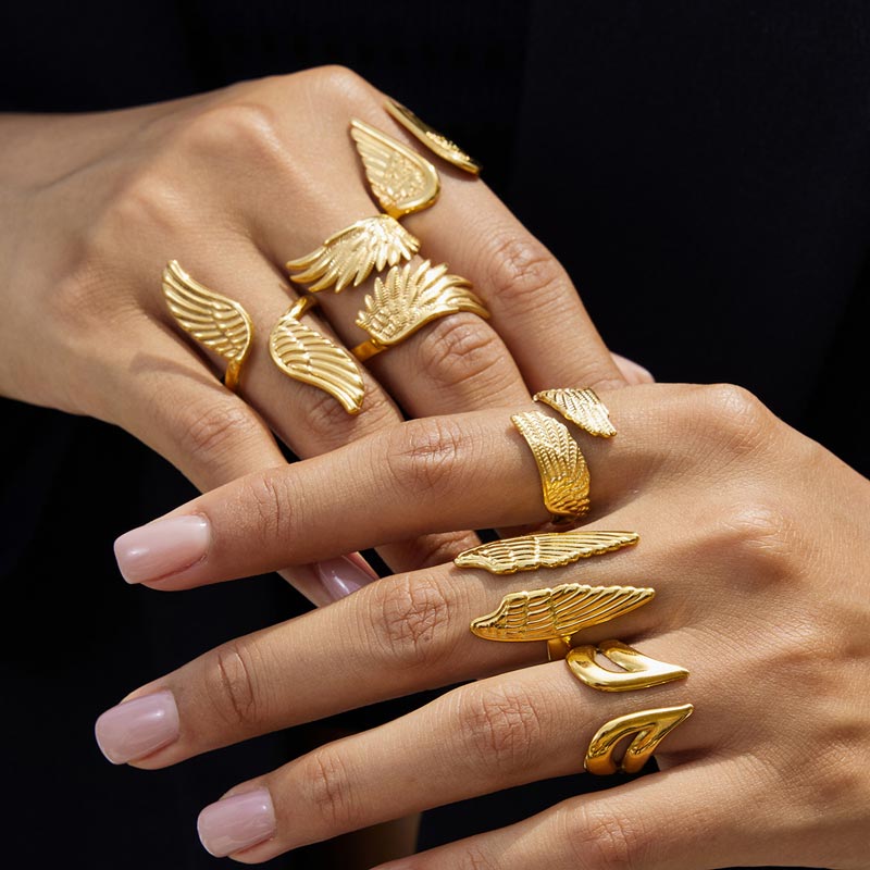Wing Open Ring