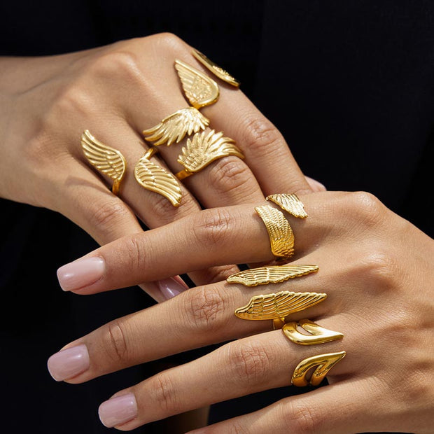 Wing Open Ring