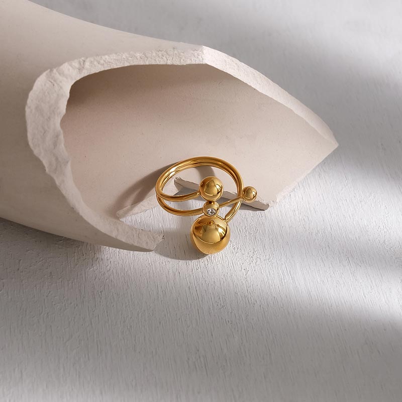Geometric Ball Open Ring JSR020010