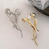 Pearl Bow Hair Clip JQY222