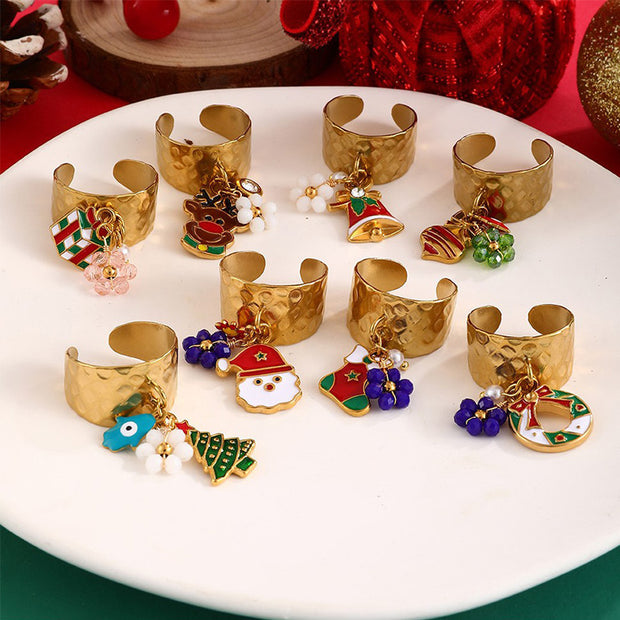 Christmas Evil Eye Ring JXQ09960