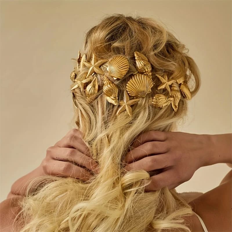 Charming Shell Metal Hair Clip JSC617