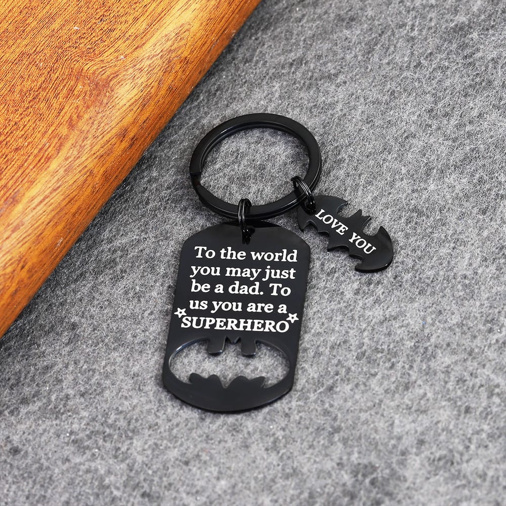 Superhero Keychain | Titanium Steel | Father's Day Gift